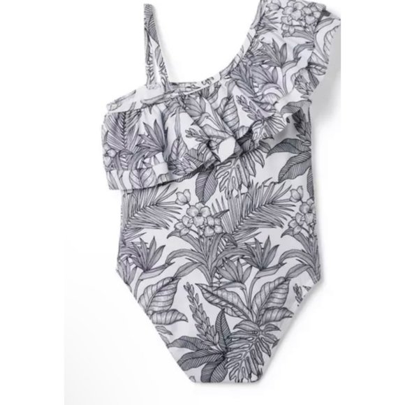 Janie and Jack NWT PALM RUFFLE SWIMSUIT - Picture 8 of 8